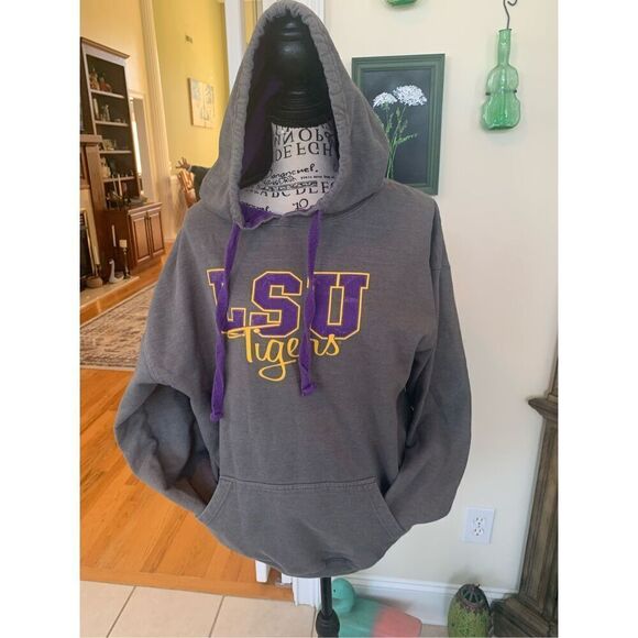 LSU Gray Hoodie Unisex - Picture 7 of 7